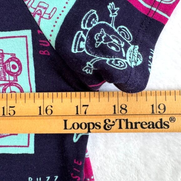 Lot of 2 LuLaRoe Disney Toy Story Irma Tunics Womens SZ M Blue & Black Long Tops - Picture 7 of 12